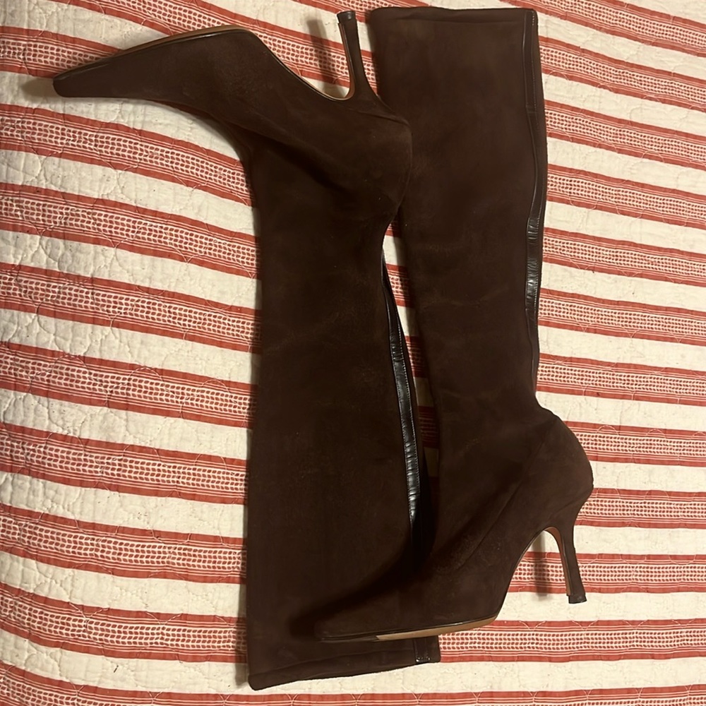 Jimmy choo brown suede boots